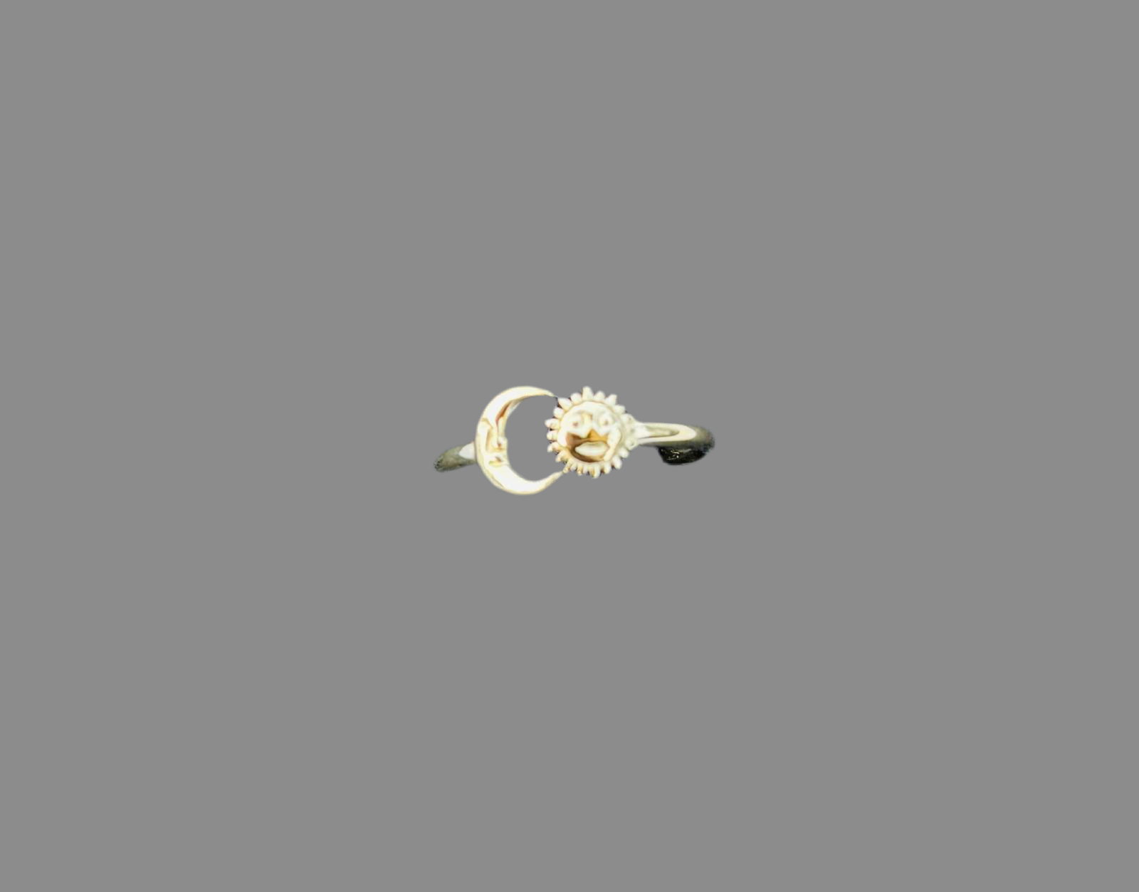 Moon/Sun Ring Goud