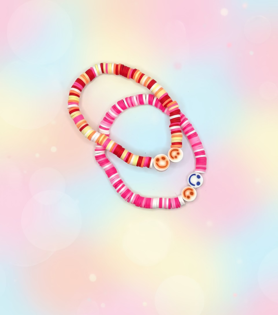 Armband met smile-vrolijke kleuren