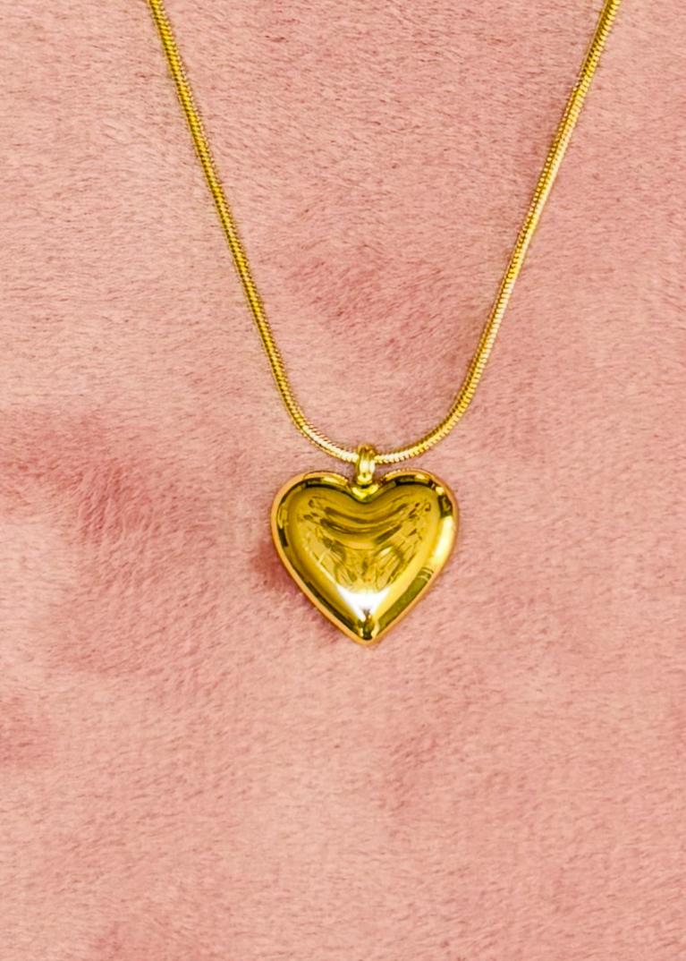 Love ketting met hanger goudkleurig