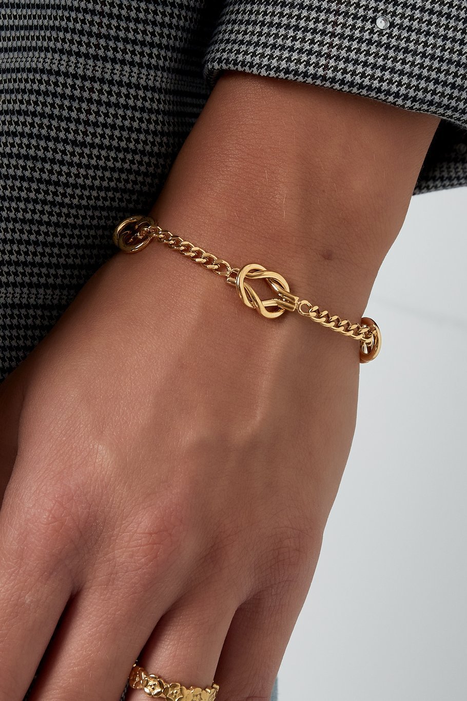 armband seop goudkleurig rvs