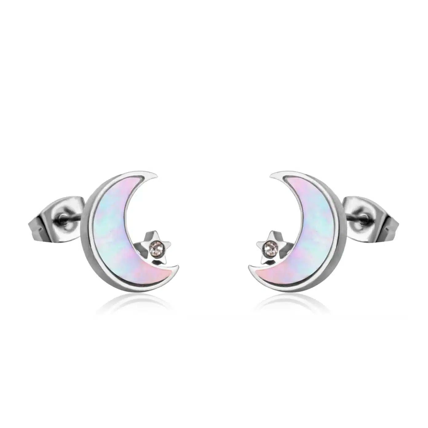 Moon light Oorbellen (Zilverkleur)