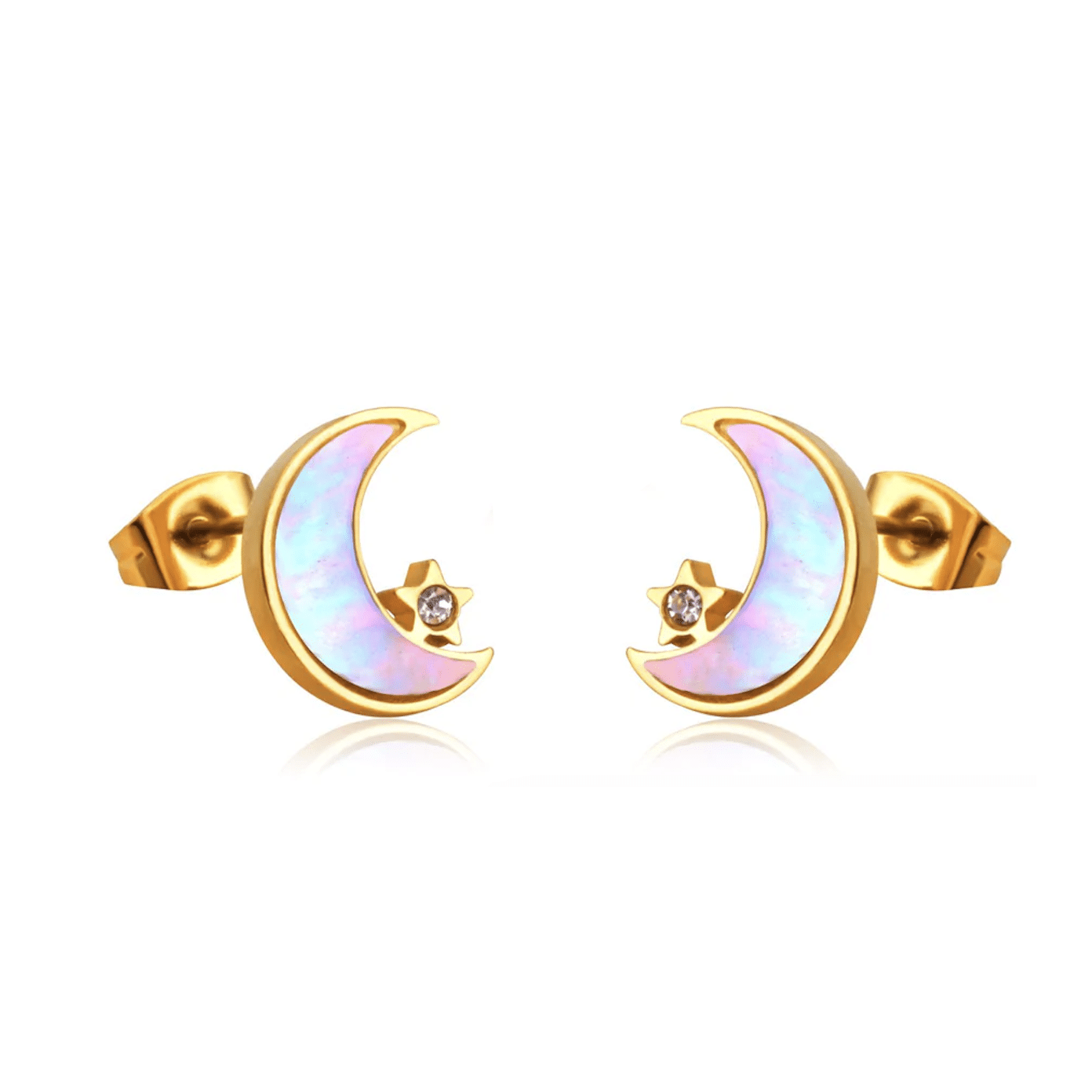 Moon light Oorbellen (Zilverkleur)