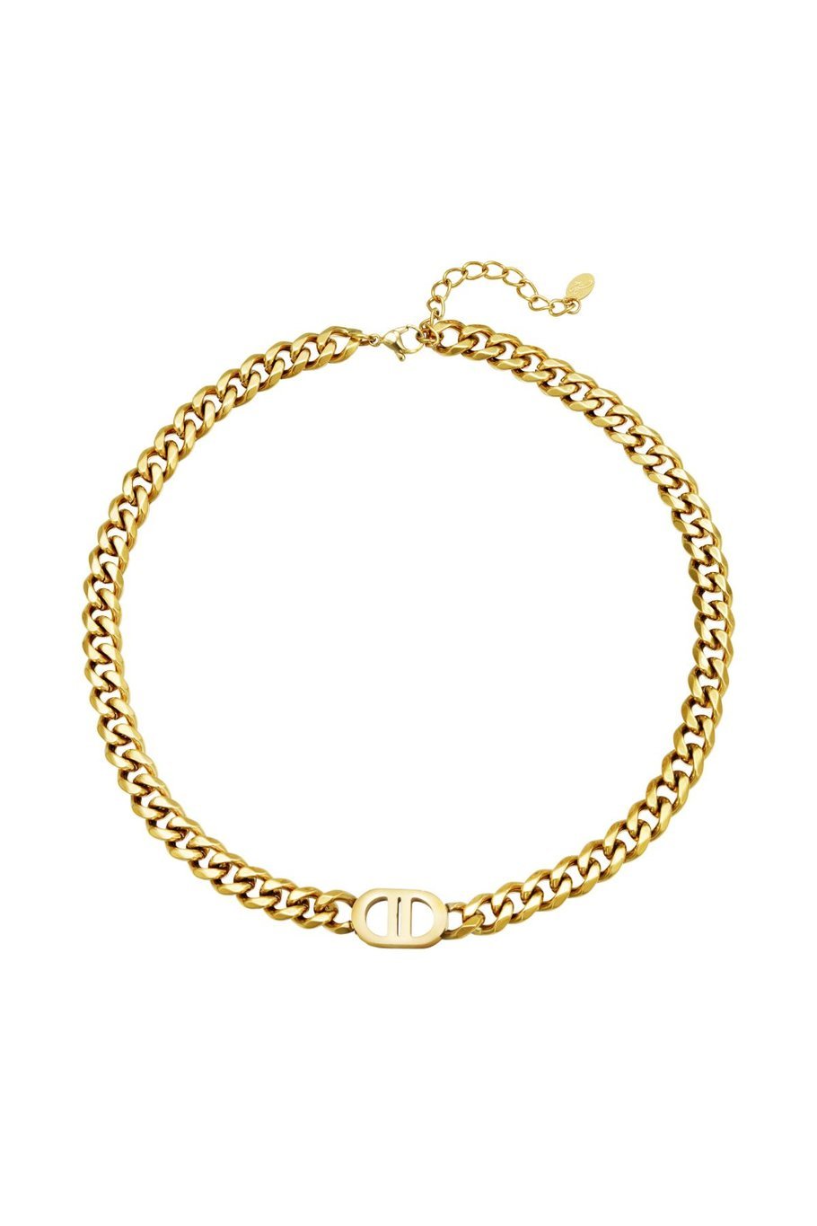 hald ketting zilverkleur schakel