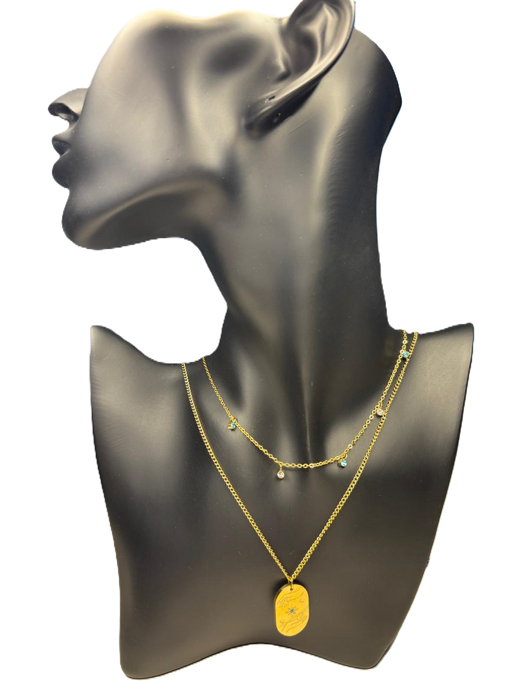 Goudkleurige dubbele ketting