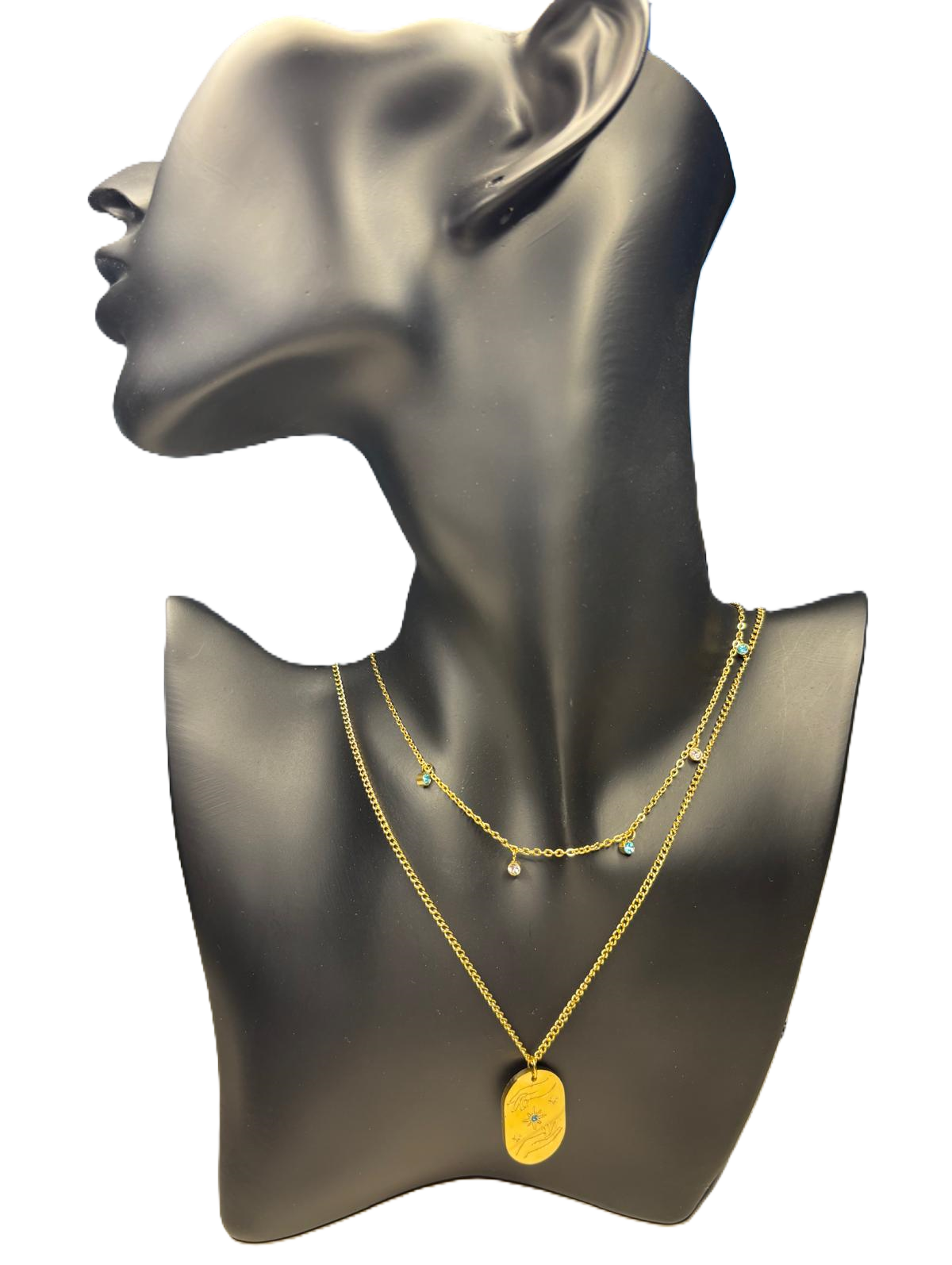 Goudkleurige dubbele ketting