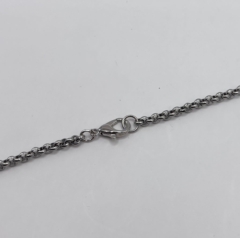 zilverkleurige sluiting ster hanger-K Sieraden