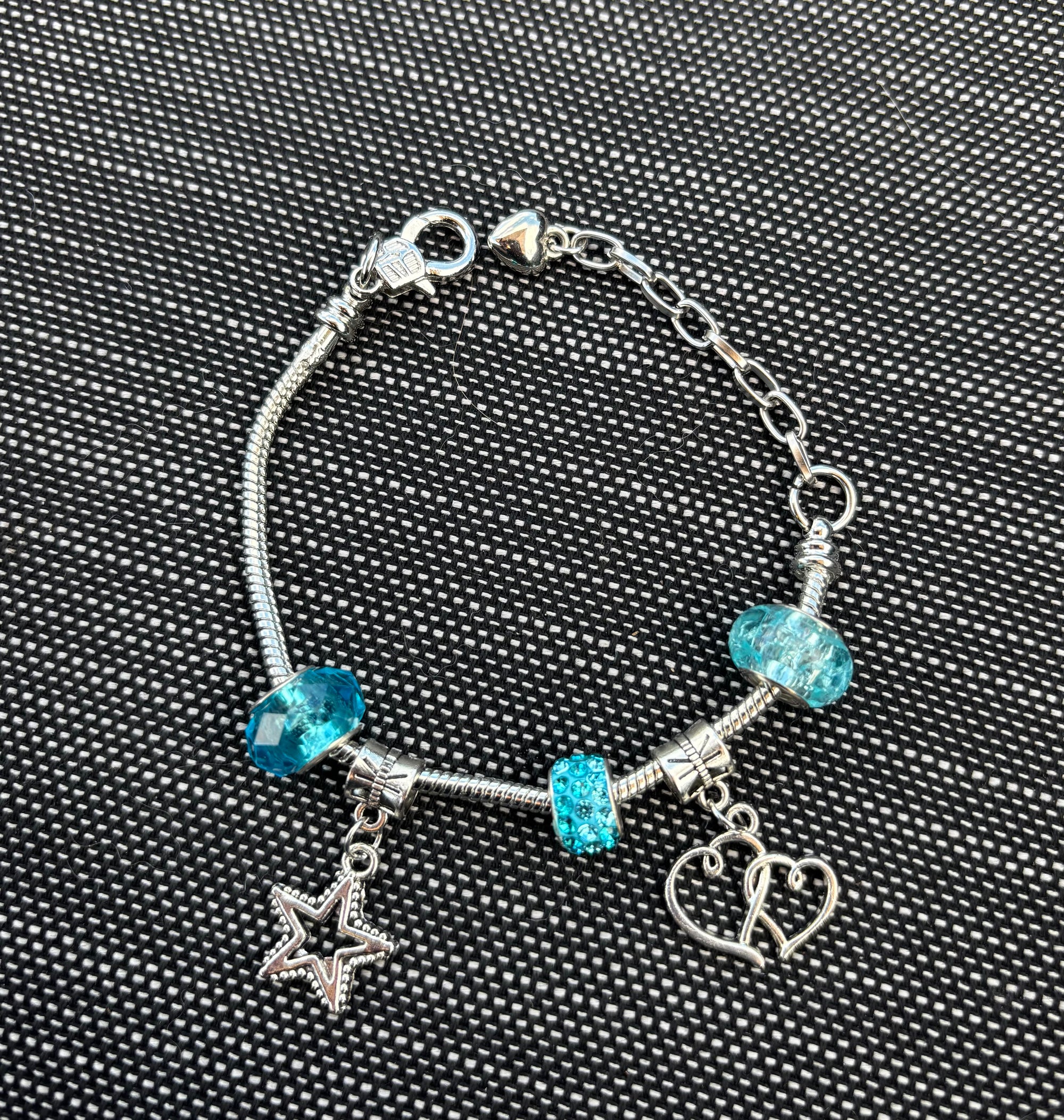 Bedelarmband Ster/Hart