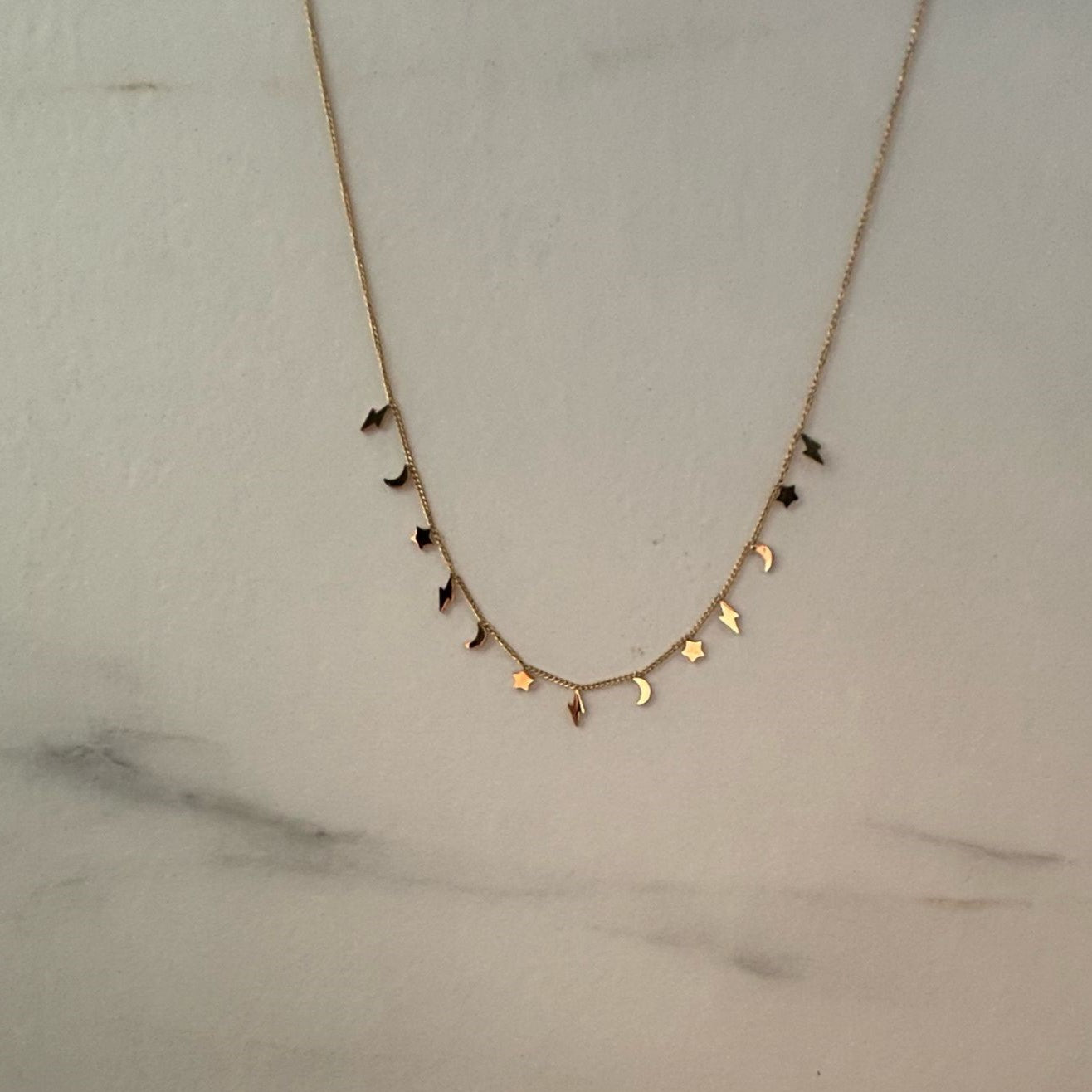 Ketting met Maantjes en Sterretjes
