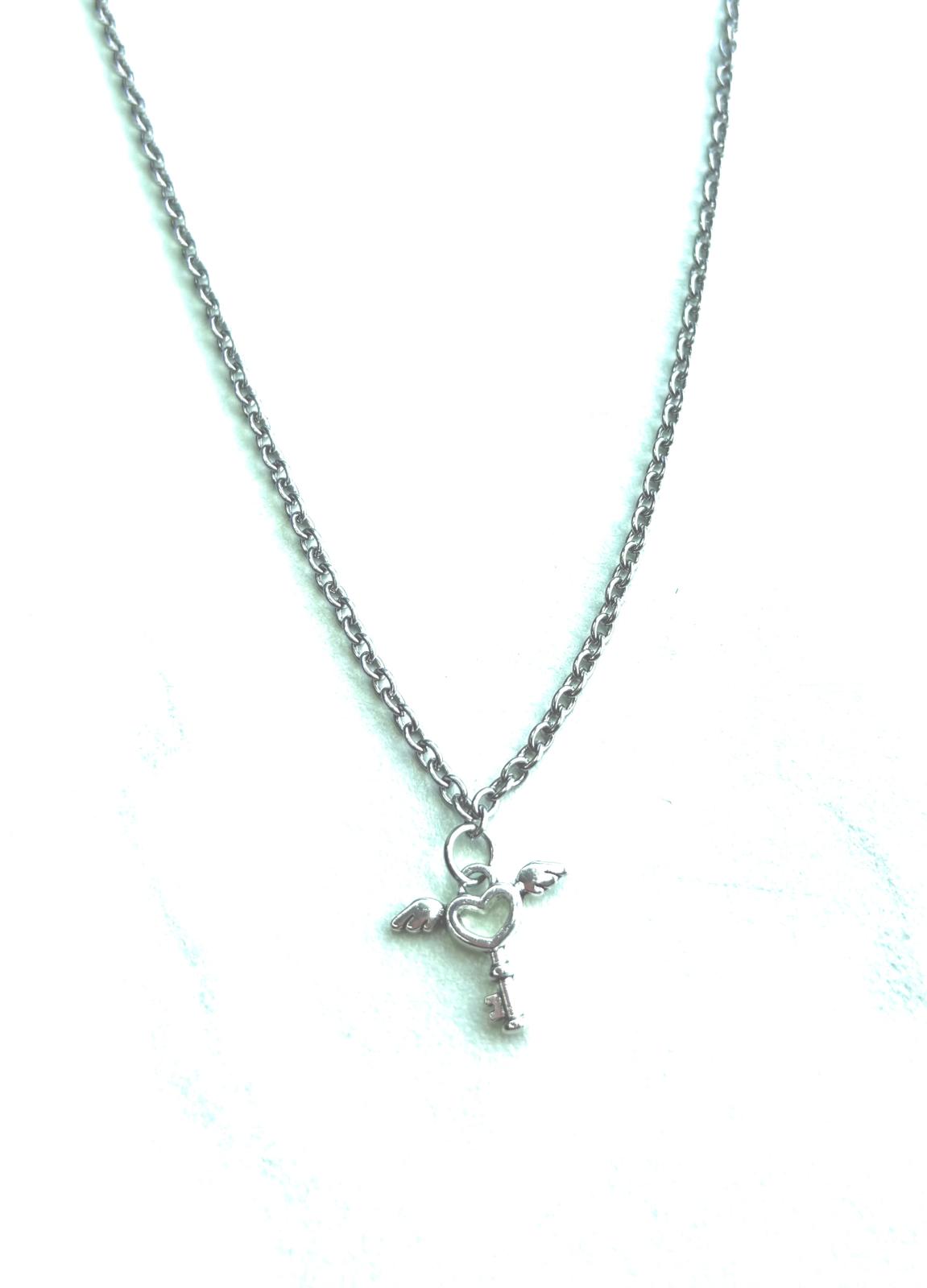 Ketting met Hart Sleutel Hanger - Romantisch Symbool