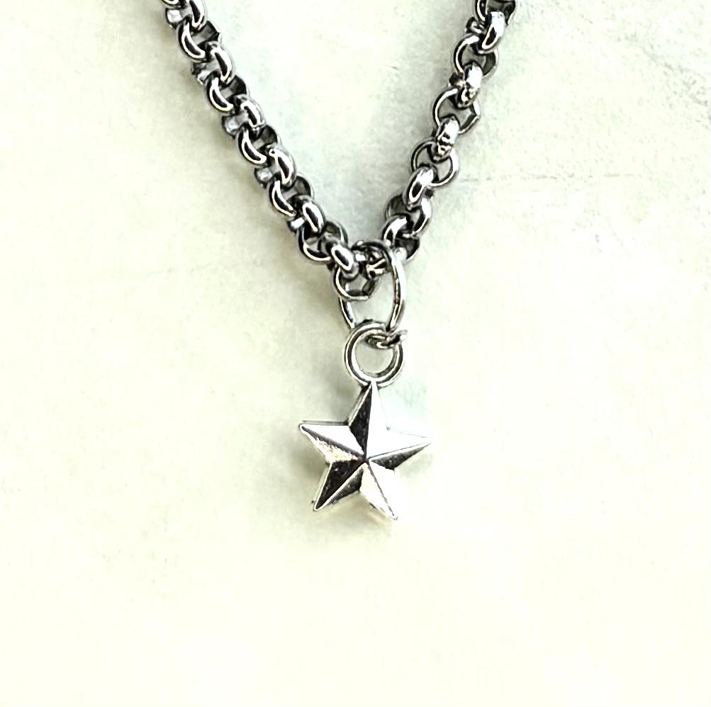 Ketting met Ster hanger Zilverkleurig 45cm lang