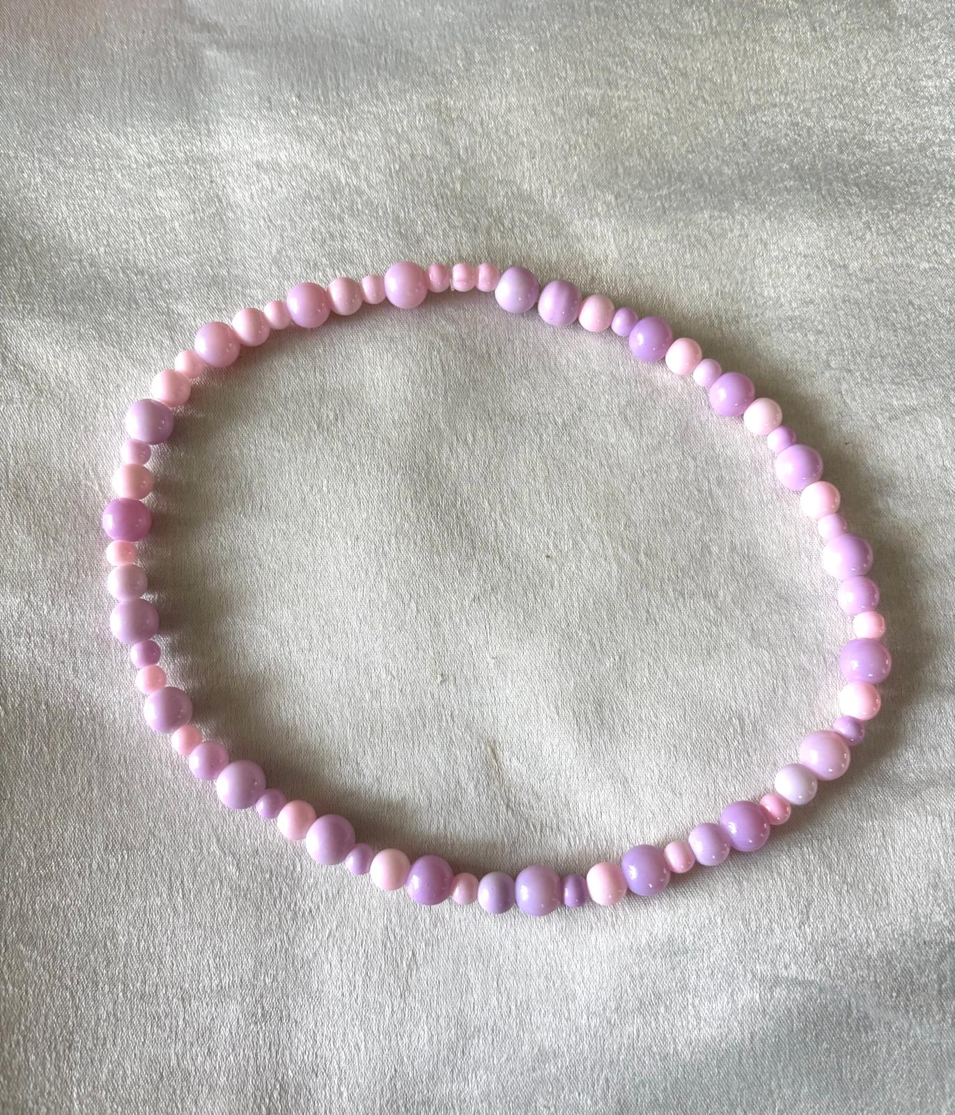 grote kralen ketting rekbaar 44cm lang 