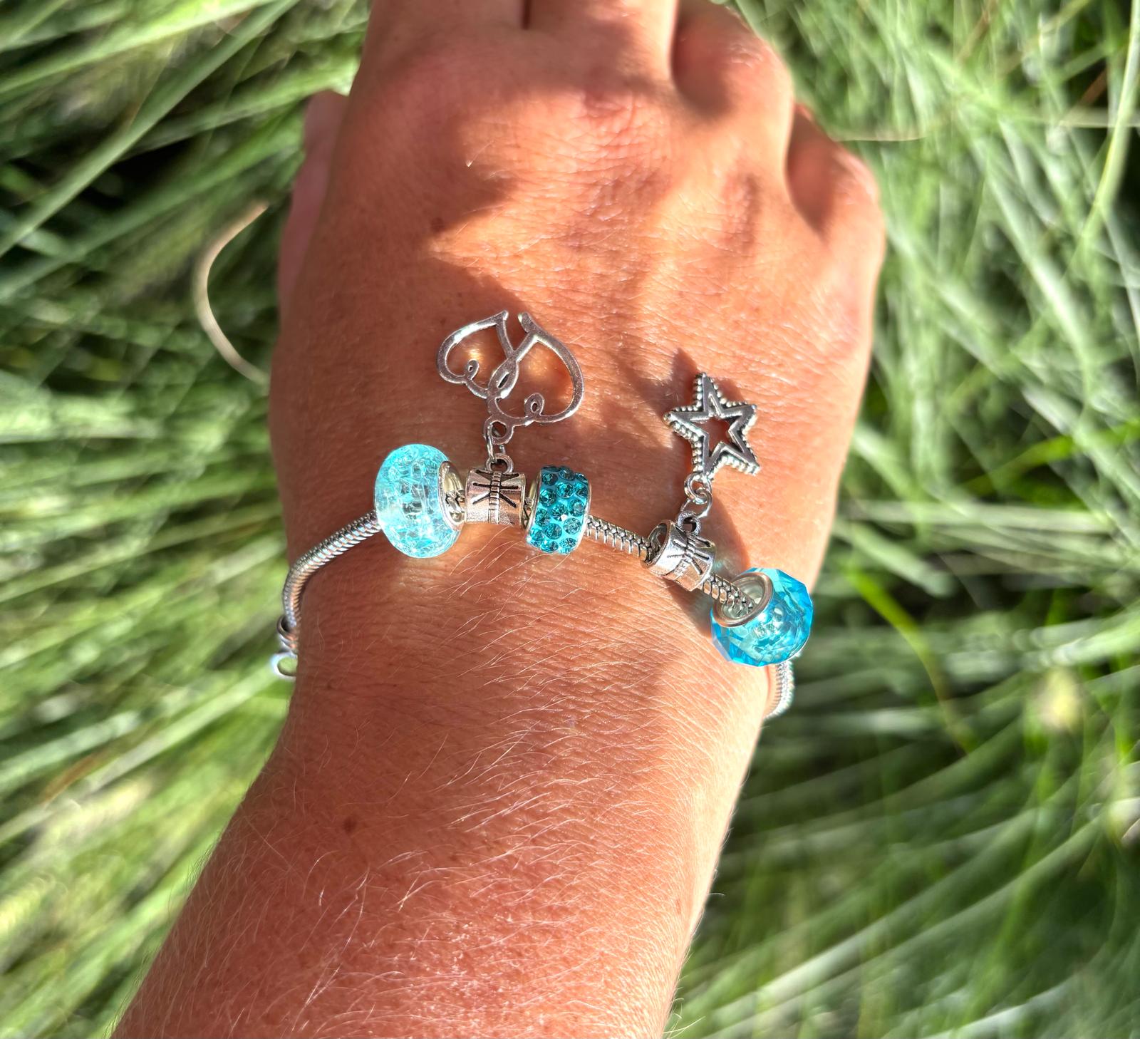 Bedelarmband Ster/Hart
