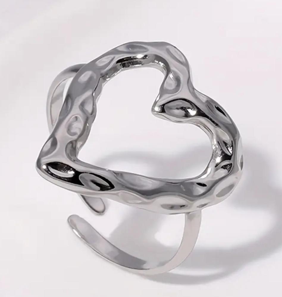 Hart Ring - Elegante Dames Sieraden (Verstelbaar)