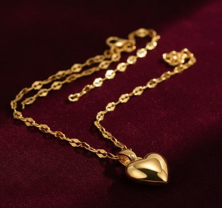 Heart Schakelketting ( Goudkleurig)