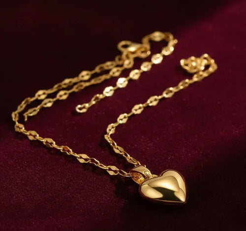 Heart Schakelketting ( Goudkleurig) RK Sieraden