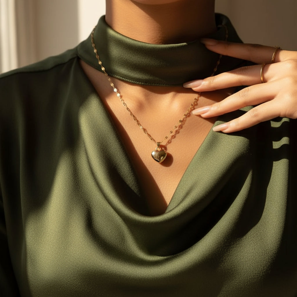 Heart Schakelketting ( Goudkleurig)