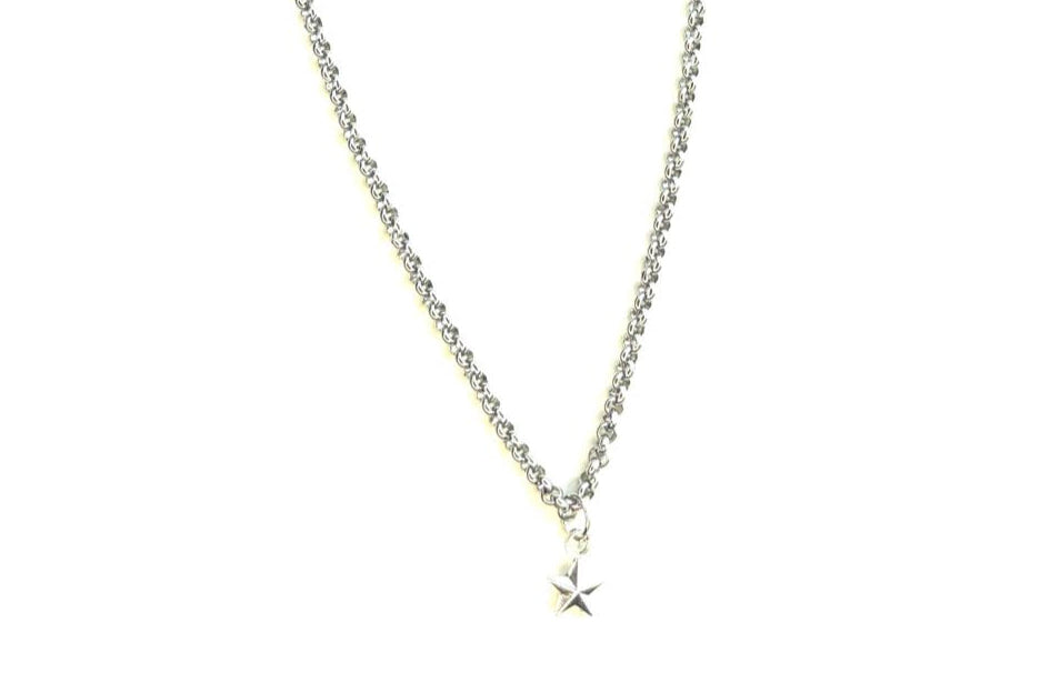 Ketting met Ster hanger Zilverkleurig 45cm lang