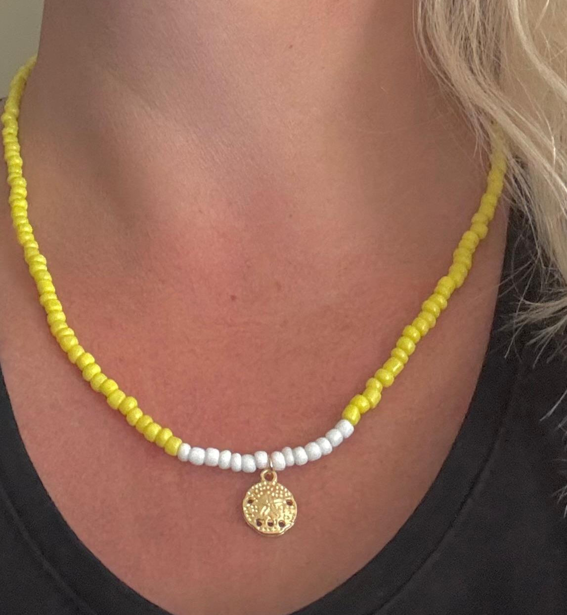 Ketting met bedeltje (geel)