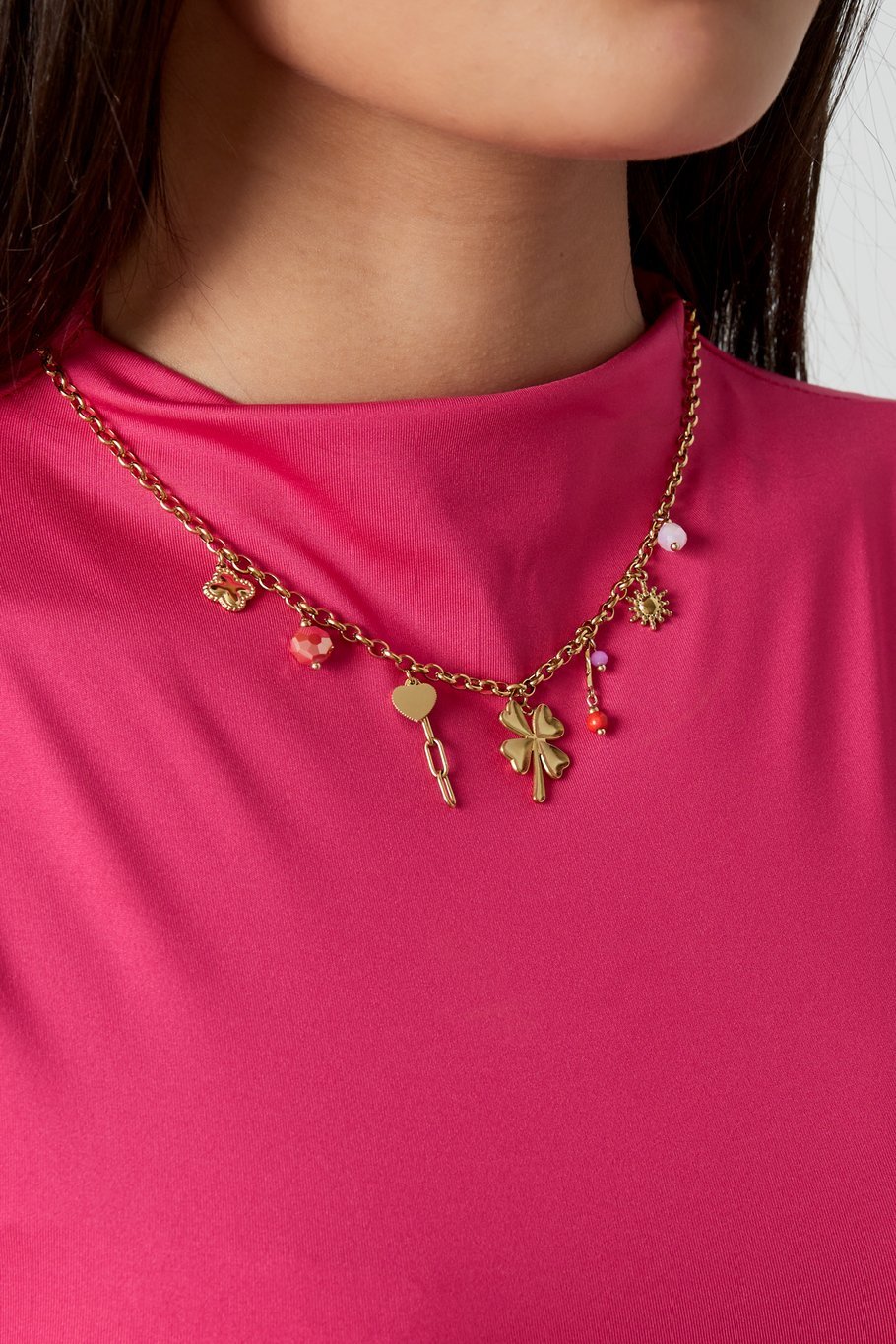 Lucky ketting ( in Goudkleur )