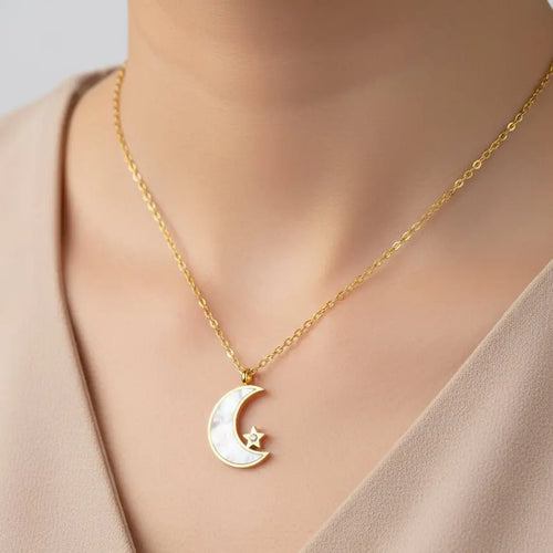Moon light ketting (Goudkleur & Zilverkleur) RK Sieraden