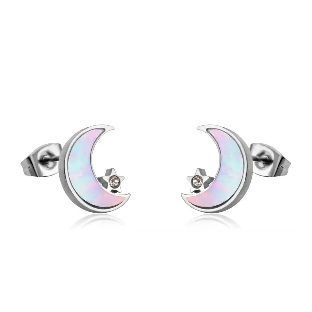 Moon light Oorbellen (Zilverkleur)