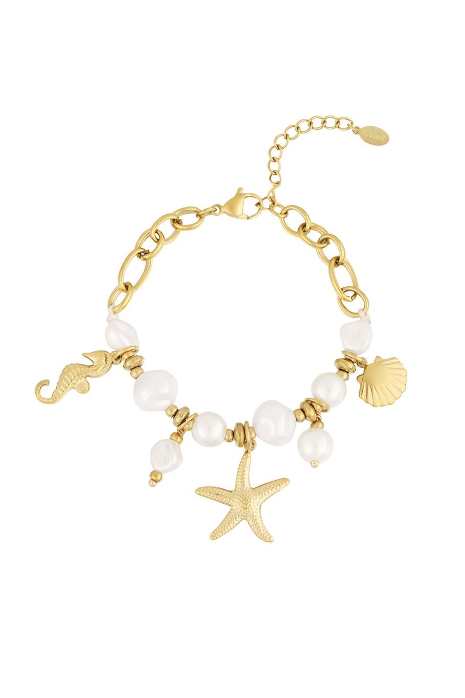 Ocean Armband Verkrijgbaar in Goudkleurig