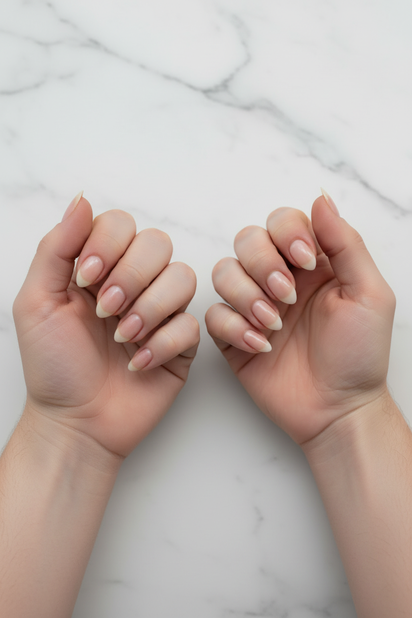 na 10 weken weer mooie nagels na nagelbijten traject behandeling 
